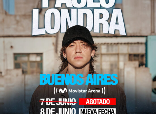 Paulo Londra agrega una segunda fecha tras agotar un Movistar Arena