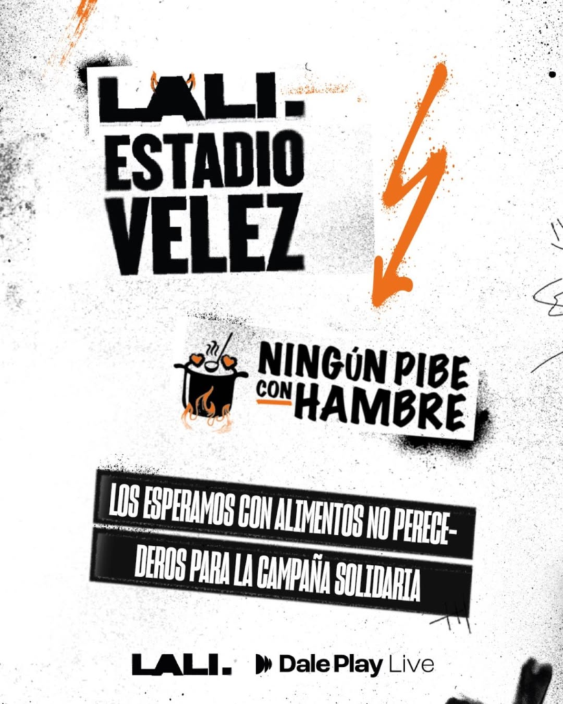 Lali se volvió a consagrar como una artista nacional y excepcional en un fin de semana inolvidable 6 El sabado 24 y domingo 25 de Mayo vamos a estar recibiendo alimentos no perecederos en los shows de