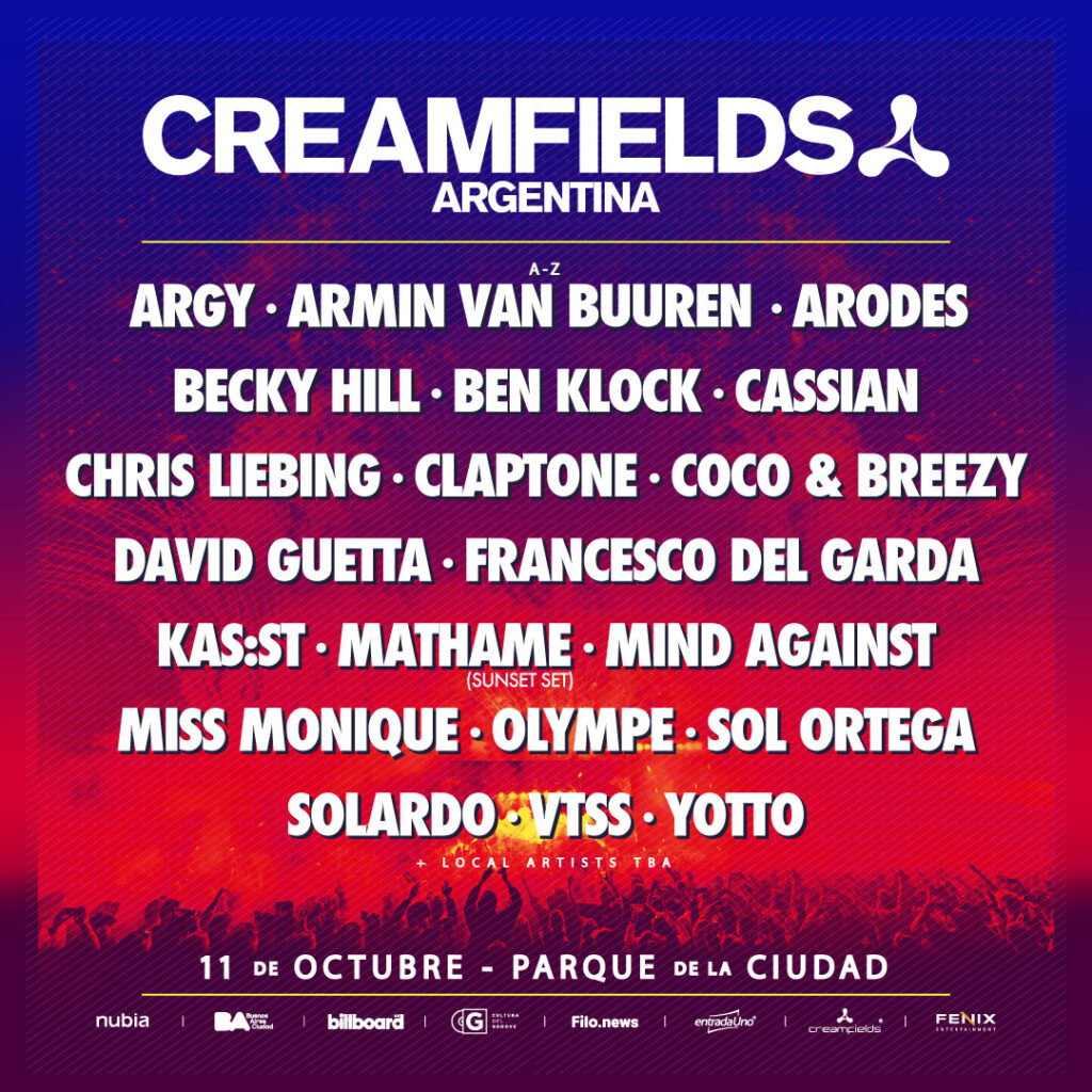 Creamfields Argentina: el festival confirmó su line-up encabezado por David Guetta 2 Copia de CF25 lineup 1080x1080 01