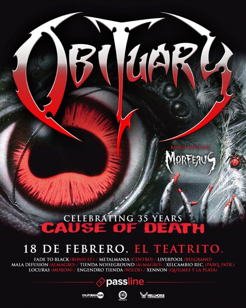 Obituary vuelve al país: todo lo que tenés que saber sobre la fecha. 2 ce4a1dec 7f0b 4b19 b751 c9ba7630e1f5