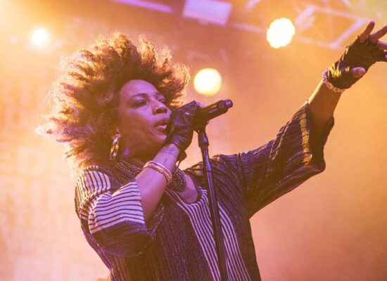 BARCELONA, SPAIN - APRIL 01:  Macy Gray performs in concert at Razzmatazz during Room Festival on April 1, 2017 in Barcelona, Spain.  (Photo by Xavi Torrent/WireImage)