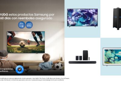 Samsung amplía “Comprá y Probá”: ahora permite testear TVs y torres de sonido durante 60 días en casa