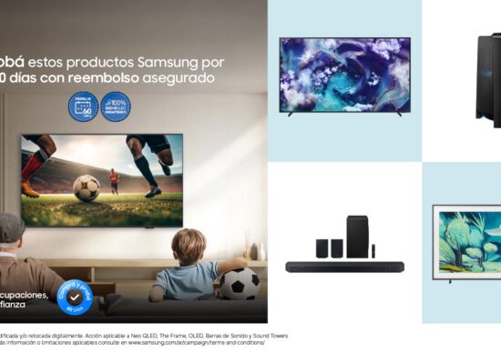 Samsung amplía “Comprá y Probá”: ahora permite testear TVs y torres de sonido durante 60 días en casa