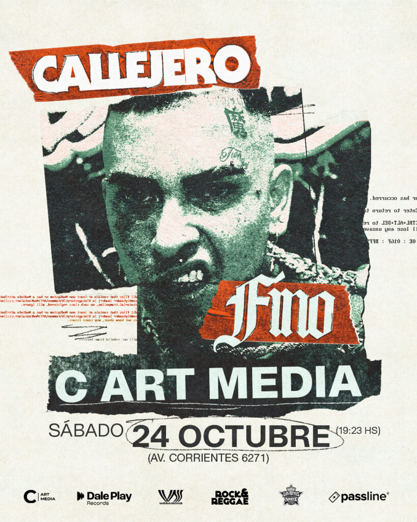 CALLEJERO FINO anuncia su esperado regreso a los escenarios: realizará un show en el Complejo C 2 Callejero Fino C Art Media Feed