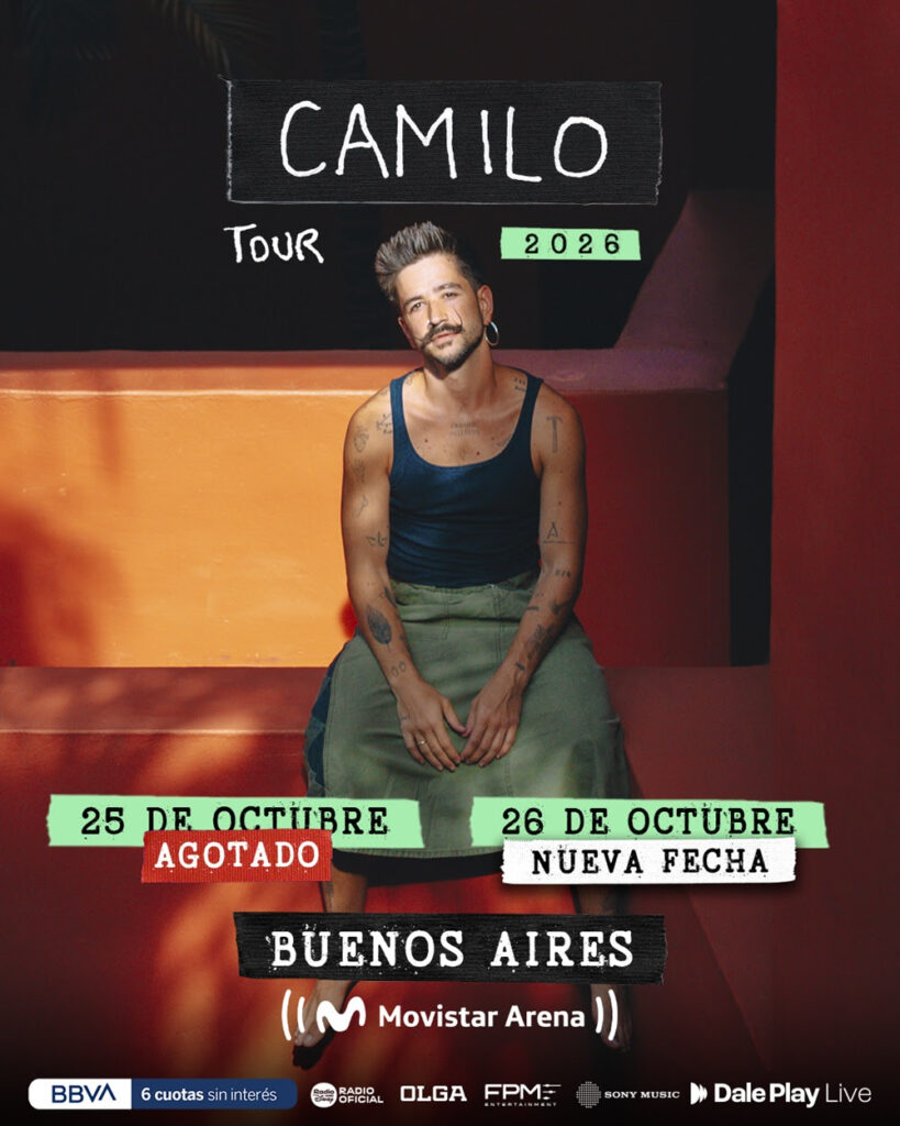 Camilo agotó su primera fecha en el Movistar Arena y suma un segundo show 2 unnamed