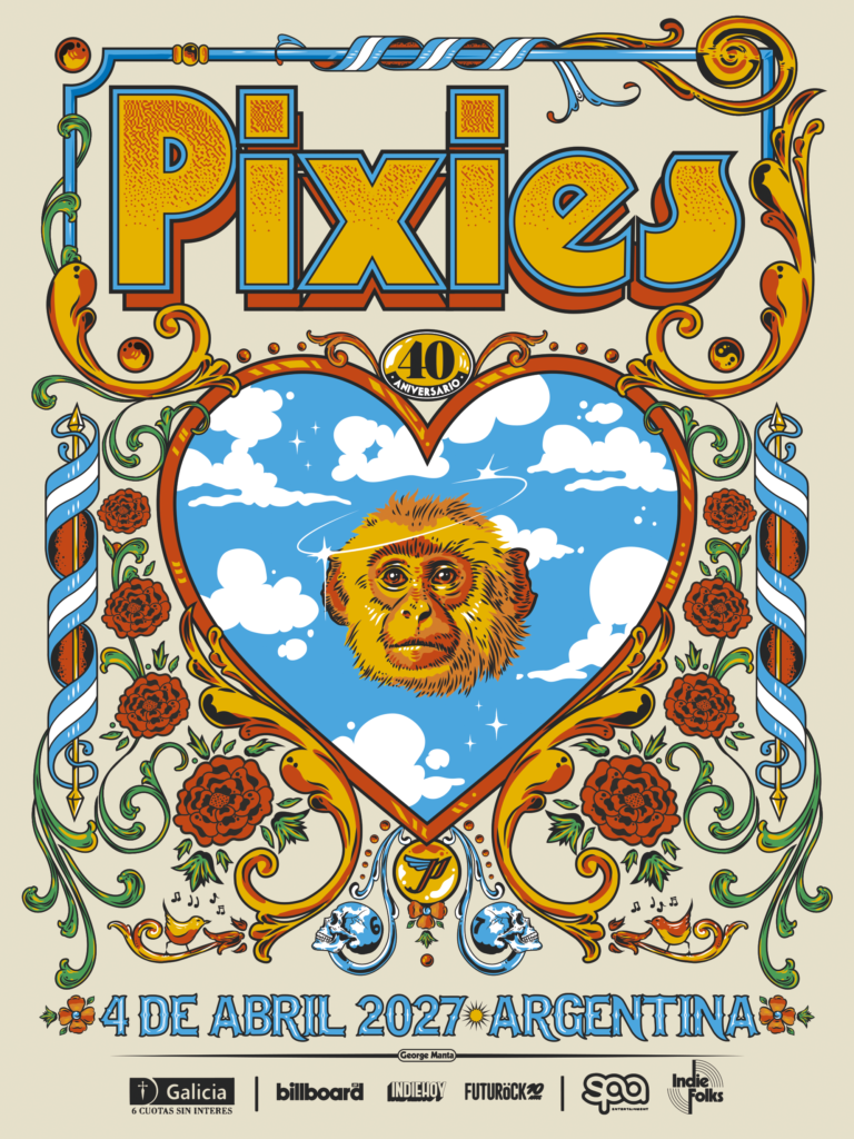 Pixies en Argentina: dónde puedo comprar las entradas 2 1788266444890 Pixies poster FEED x Manta 1