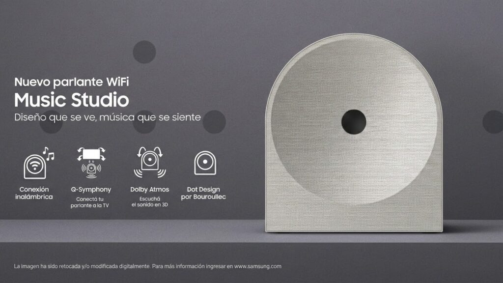 Nuevo Music Studio: el parlante WiFi de Samsung que redefine el sonido a través del diseño 2 KV Lanzamiento Music Studio 5