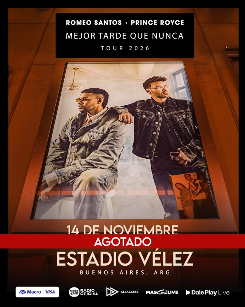 ROMEO SANTOS & PRINCE ROYCE: localidades agotadas para su visita a la Argentina 2 RP AG 4.5